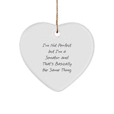 Senator Heart Ornament, Funny Quote Gifts from Friends and Family for Christmas - Image 1